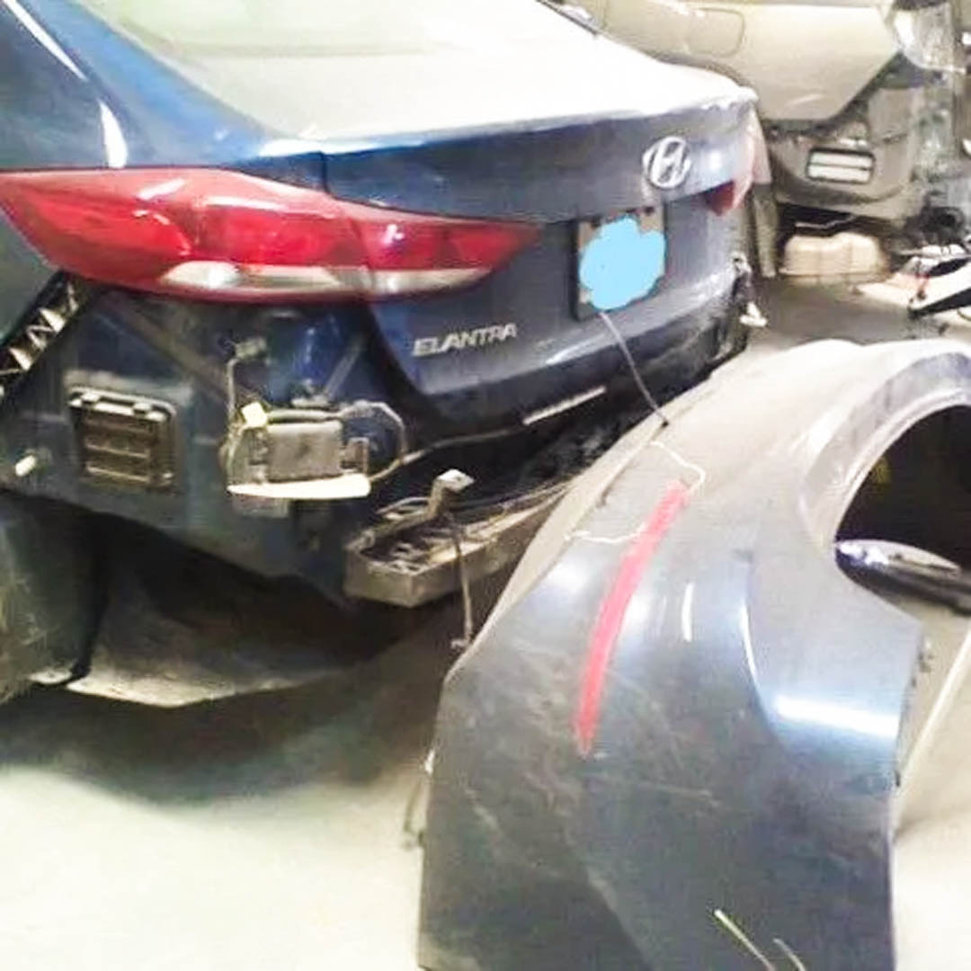 Vehicle repaired at D&D Collision Center in Abilene, TX (before)