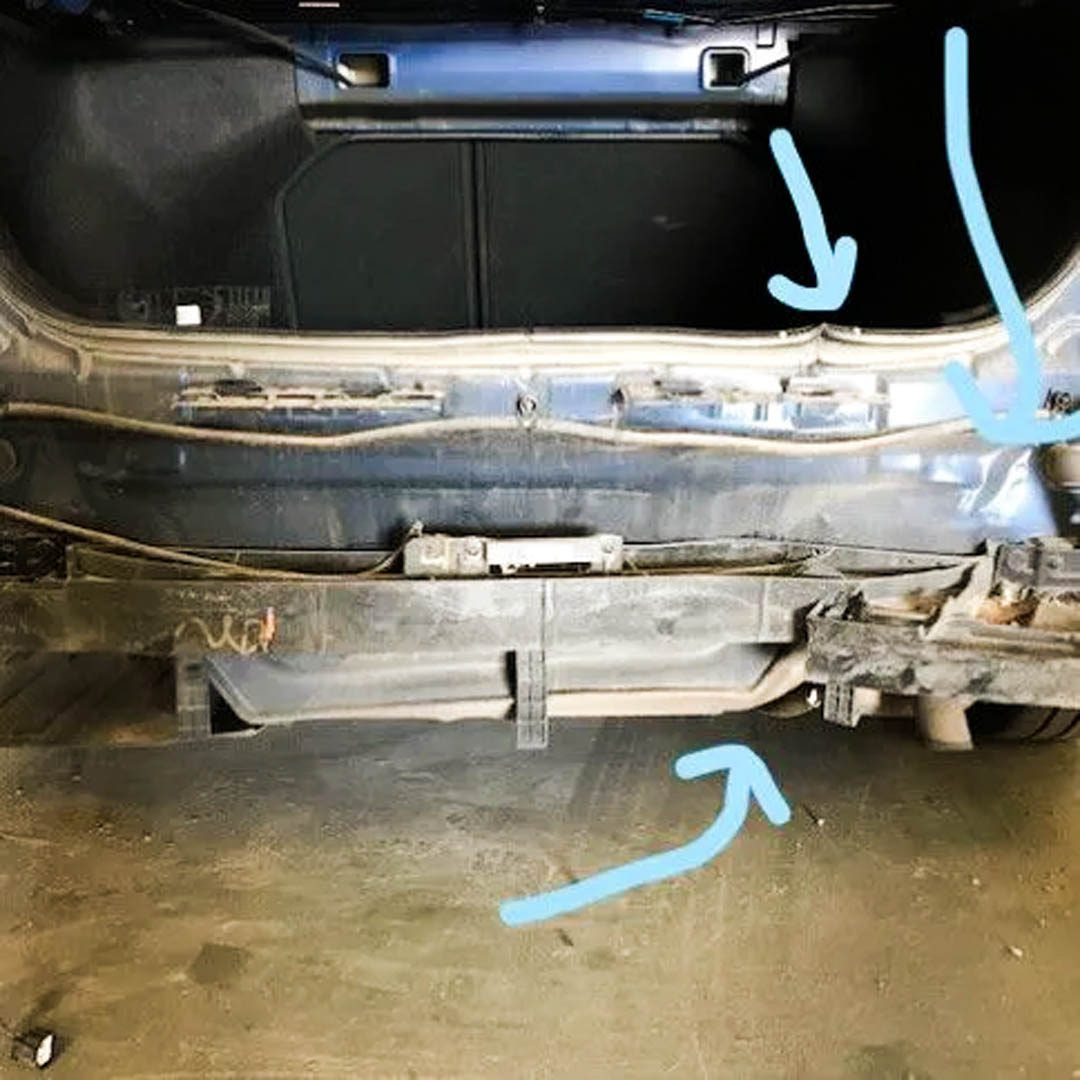 Vehicle repaired at D&D Collision Center in Abilene, TX (before)