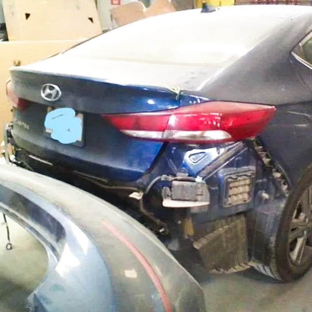 Vehicle repaired at D&D Collision Center in Abilene, TX (before)