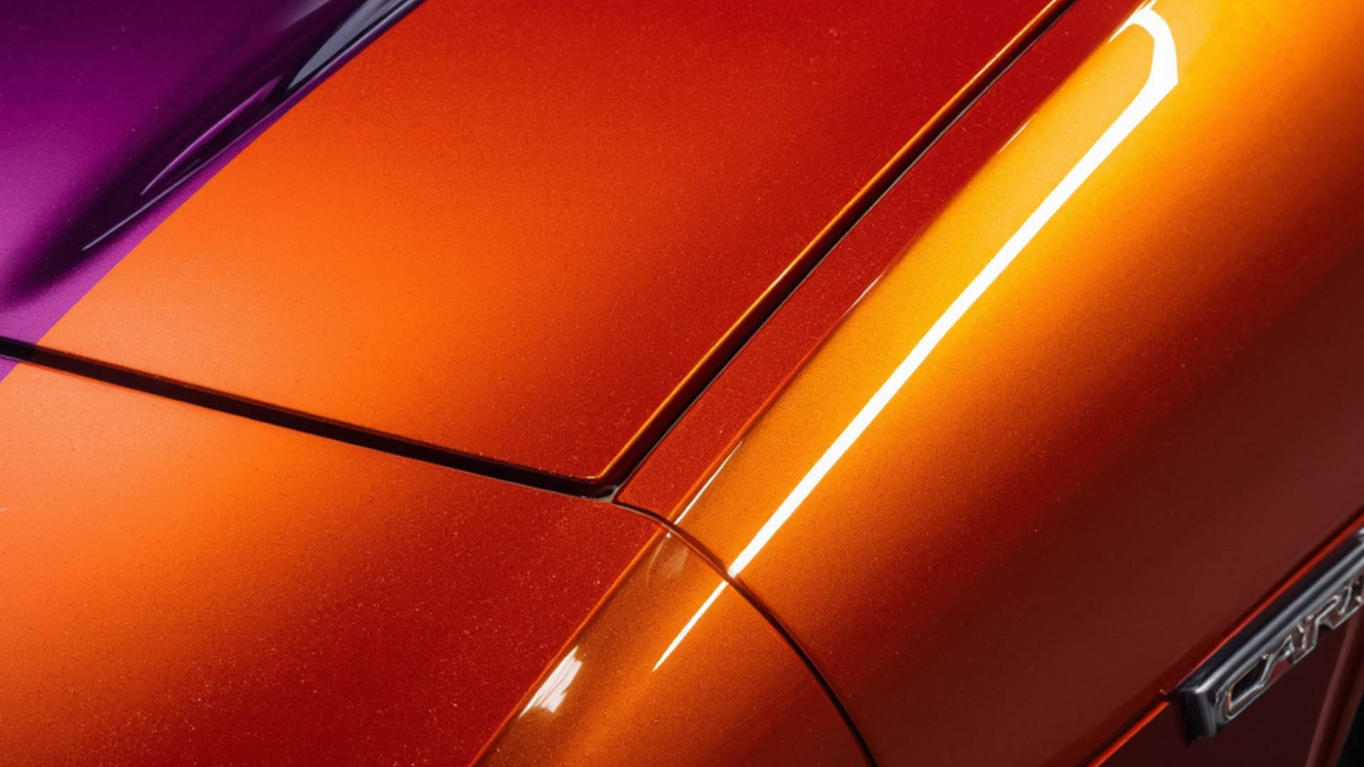 Title graphic reading "The Challenges of Color-Matching Tri-Coat and Metallic Factory Paint" alongside a visual of a paint spray gun and a multi-layered color gradient showing paint depth.